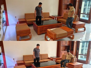 Bộ sofa chân xoắn Hoàng Thành HT01